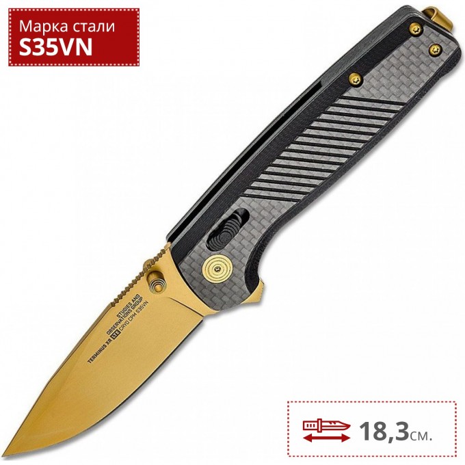 Нож SOG TERMINUS XR LTE CARBONE GOLD TM1033 SG_TM1033